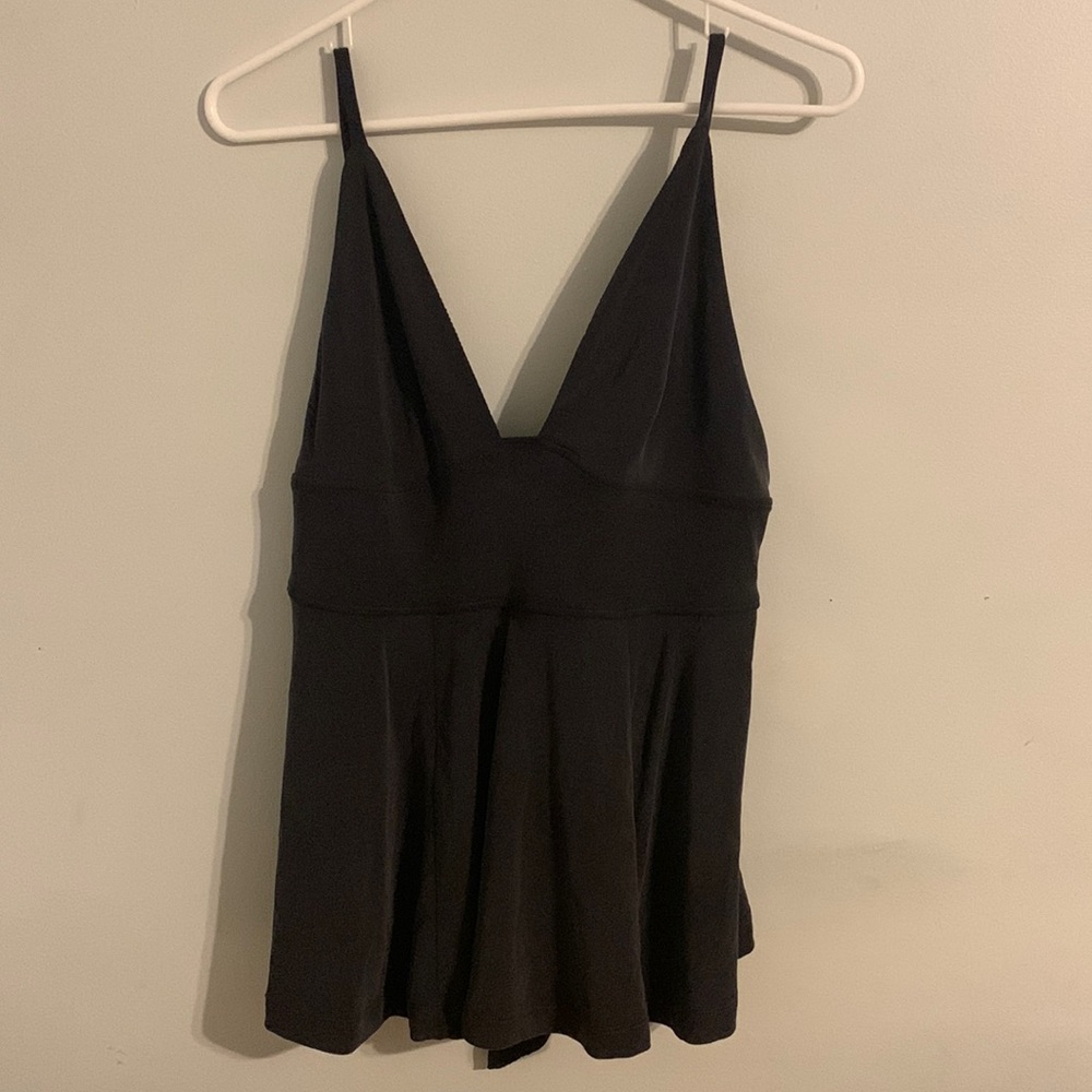 Free People Crop Top Black Size Small